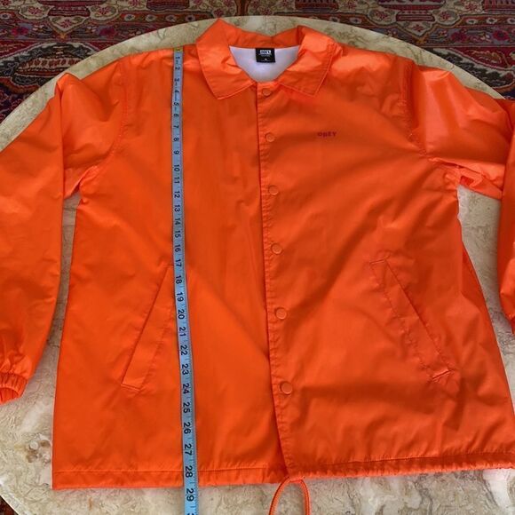 Obey Nylon Windbreaker Snap Front Jacket - Picture 15 of 15